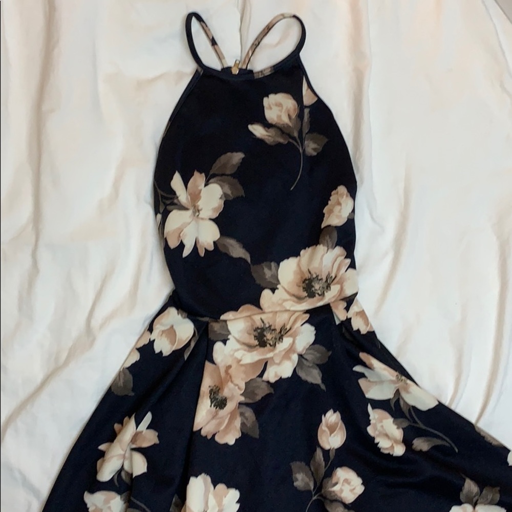 Floral Halter Skater Windsor dress